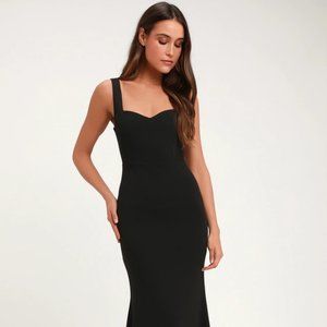 Lulu's Sweetest Thing Black Maxi Dress